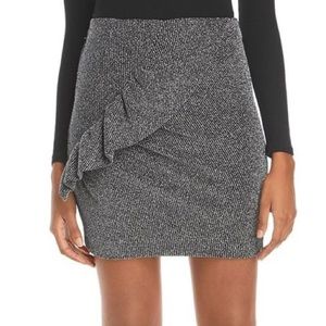 IRO Lisko Metallic Ruffle Skirt NWT Size 38 (M)